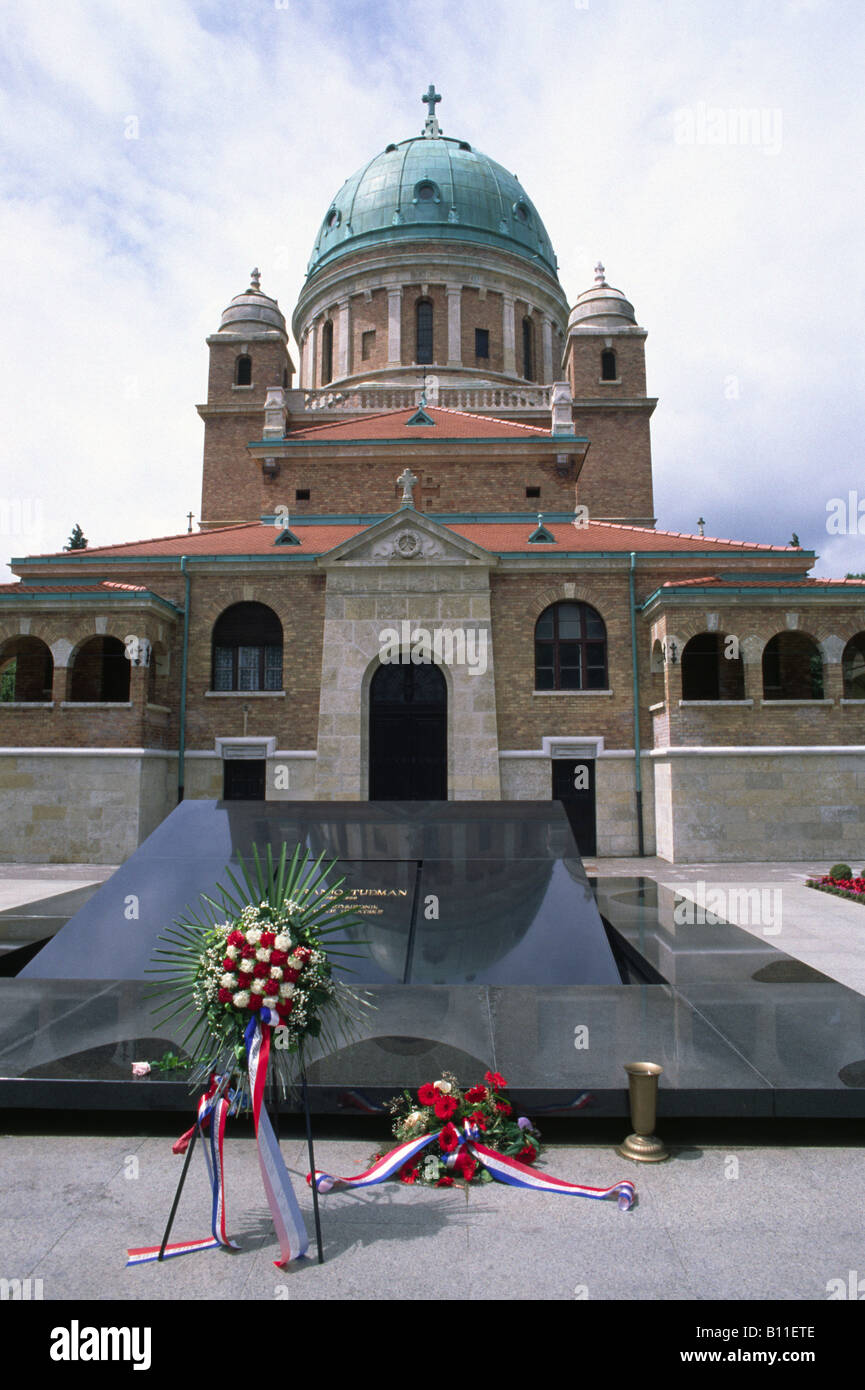 Grab von Franjo Tudjman kroatische Politiker Mirogoj Friedhof Zagreb Kroatien Stockfoto