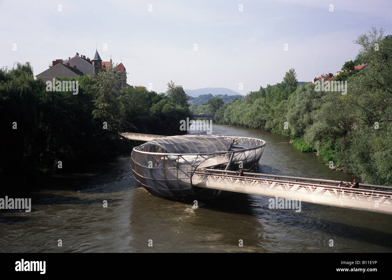 Murinsel Graz Steiermark Österreich Stockfoto
