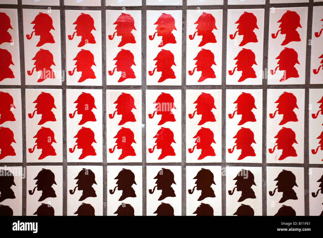 Bilder von Sherlock Holmes, London Stockfoto