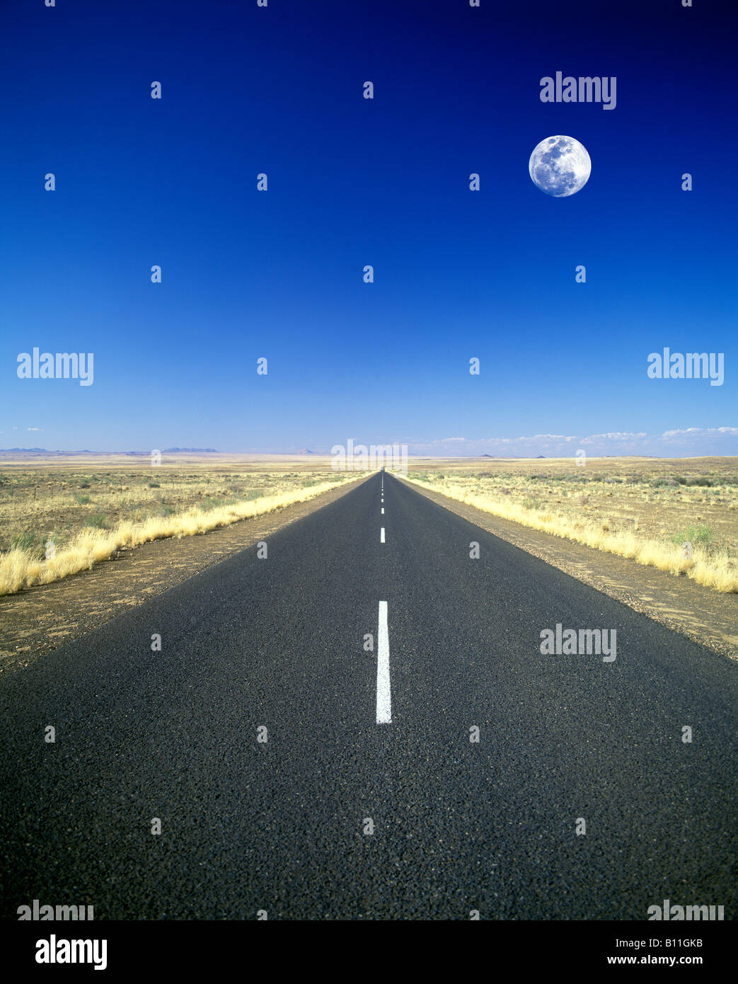 ROUTE B1 HIGHWAY NAMIBIA Stockfoto