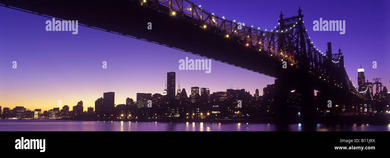 QUEENSBOROUGH 59TH STREET BRIDGE EAST RIVER MANHATTAN NEW YORK CITY USA Stockfoto
