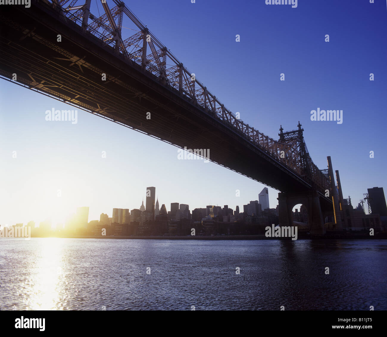 QUEENSBOROUGH 59TH STREET BRIDGE EAST RIVER MANHATTAN NEW YORK CITY USA Stockfoto