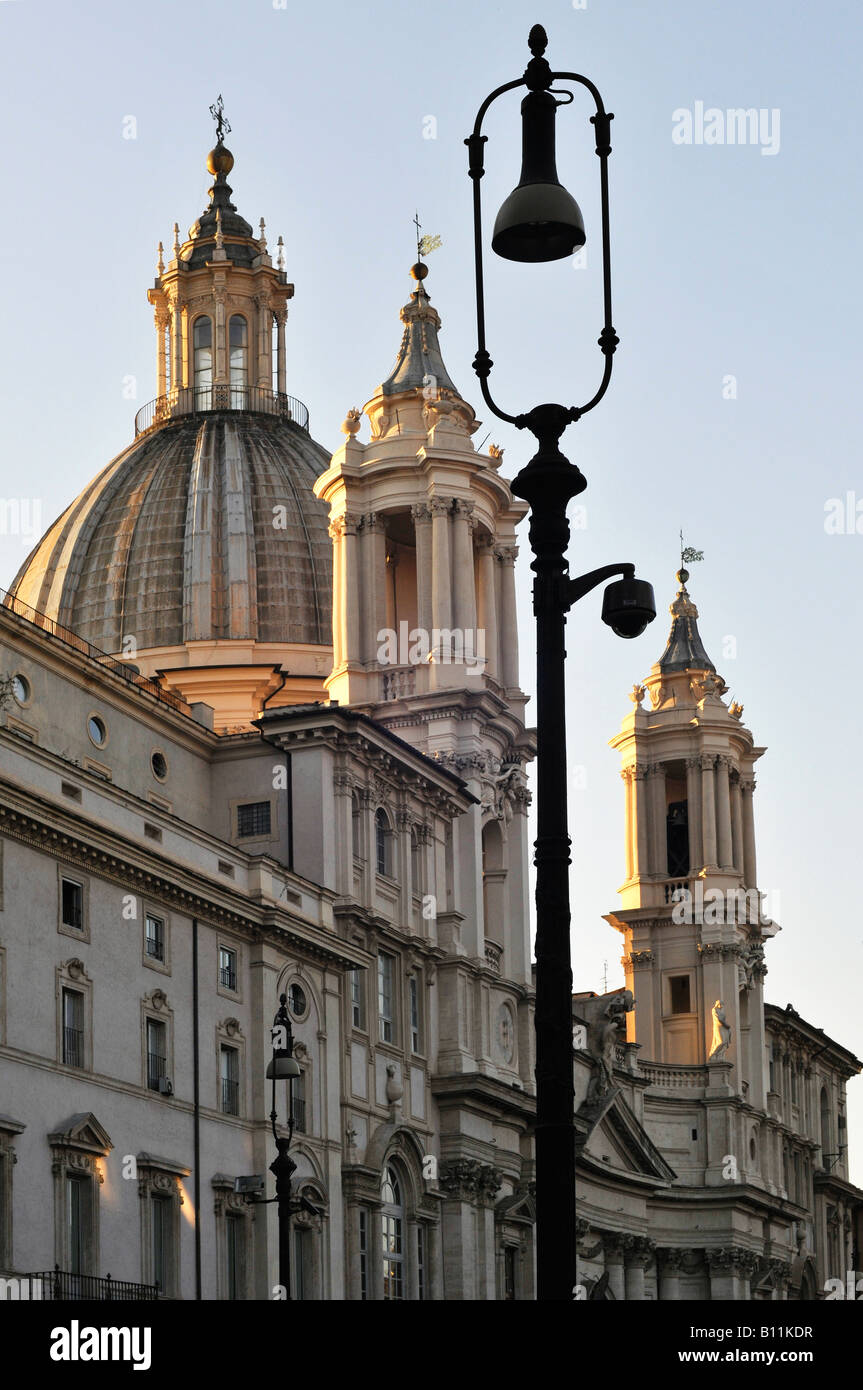 Kirche Sant Agnese in Agnone Piazza Navona Stockfoto