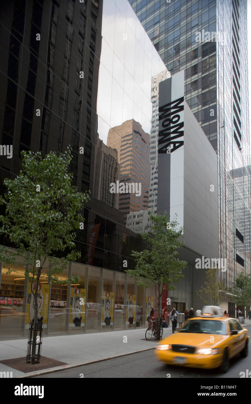 MOMA-ZEICHEN-MUSEUM FÜR MODERNE KUNST MIDTOWN FIFTY THIRD STREET MANHATTAN NEW YORK CITY USA Stockfoto