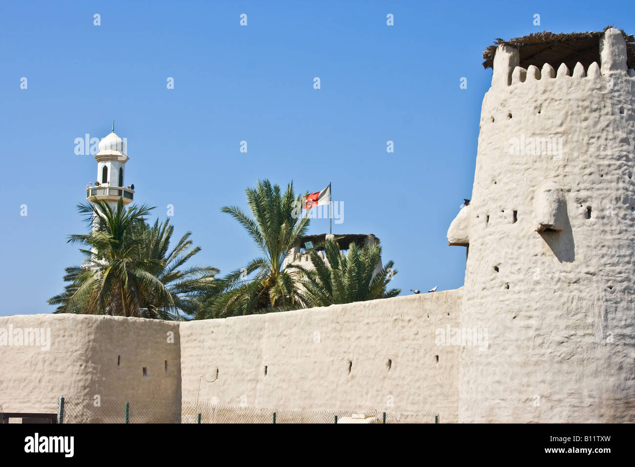 Alte Festung Umm Al Quwain Vereinigte Arabische Emirate Stockfoto