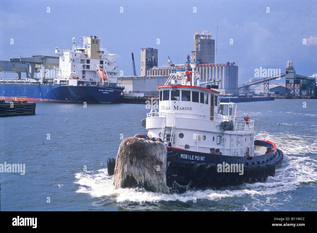 Mobile Alabama USA Mobile Bay Abschleppen s konventionellen Hafen Schlepper Mobile Point Stockfoto