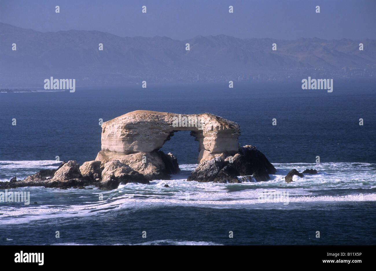 Felsbogen La Portada bei Antofagasta, Región de Antofagasta, Chile Stockfoto