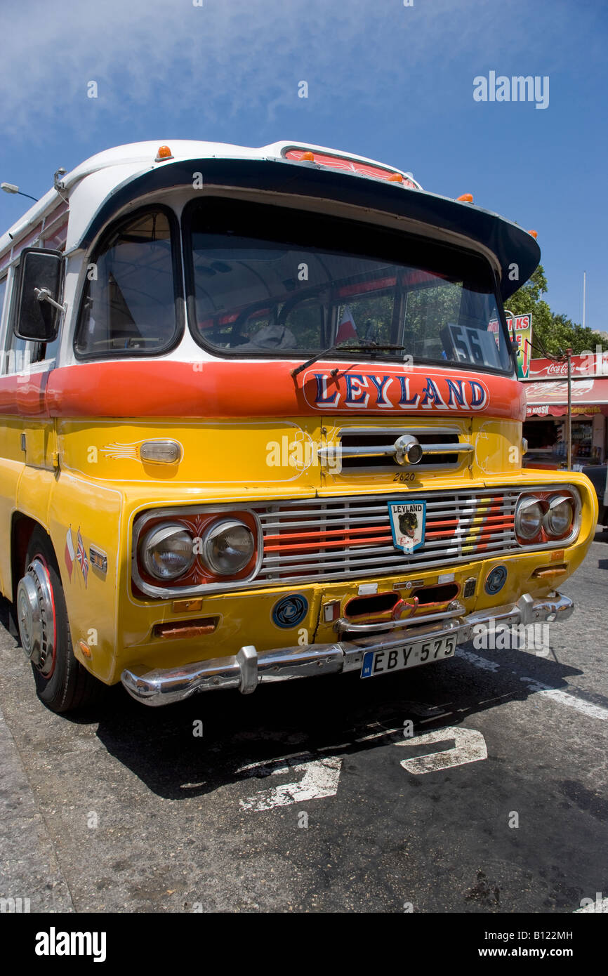 City Bus Valletta Malta Stockfoto