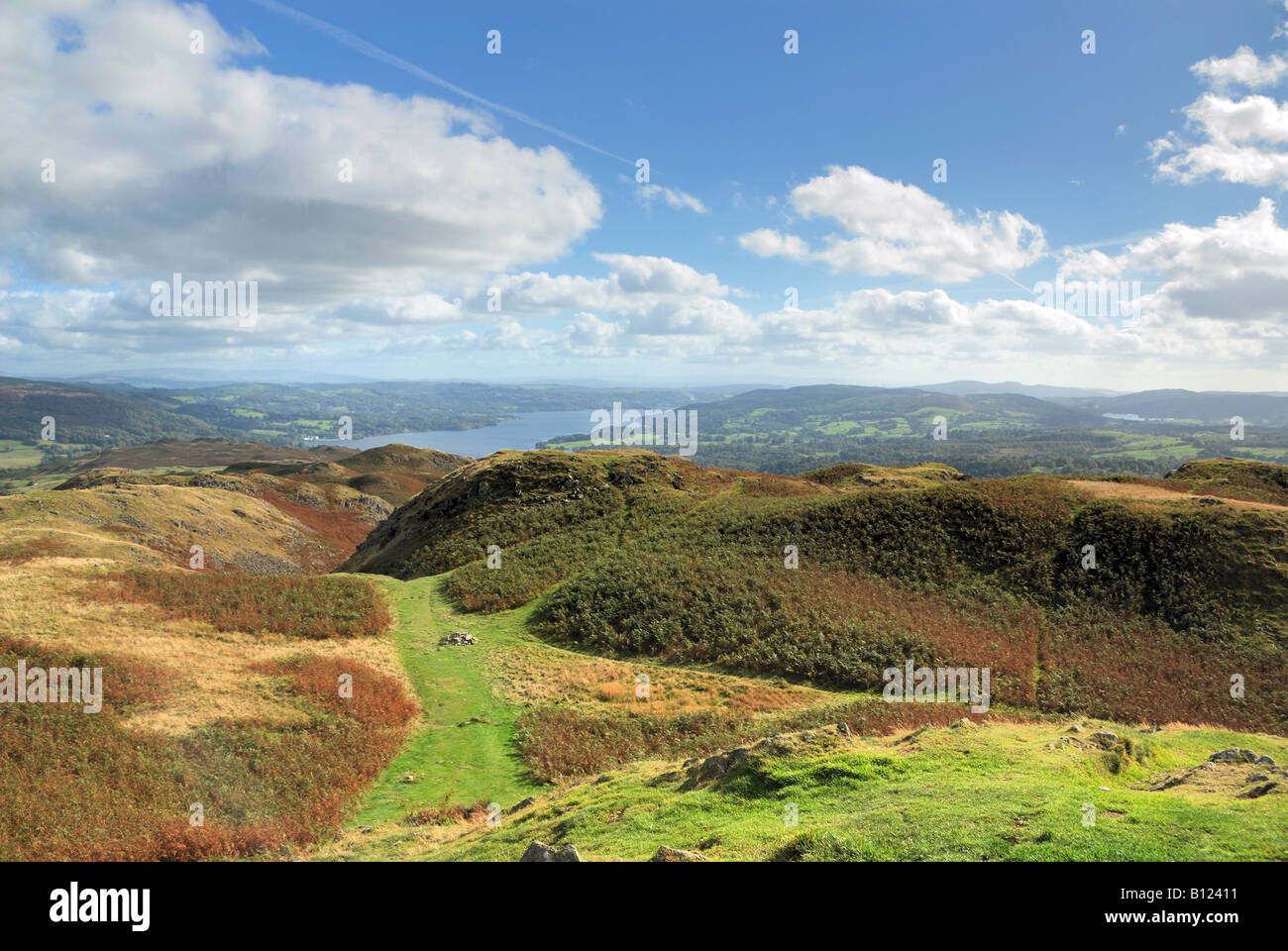 Blick vom Loughrigg fiel Stockfoto