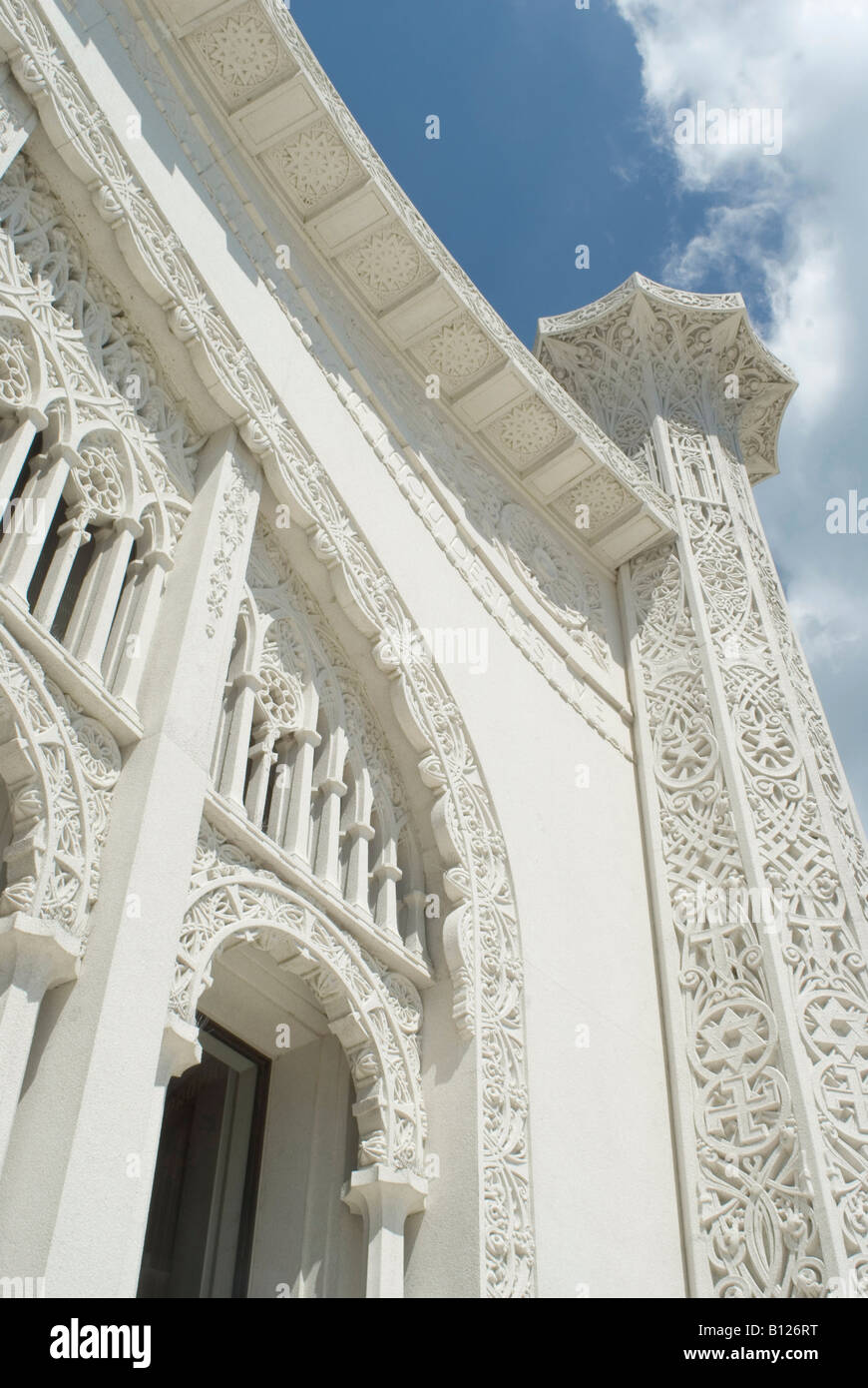 Bahai-Haus der Anbetung in Wilmette, Illinois. Stockfoto