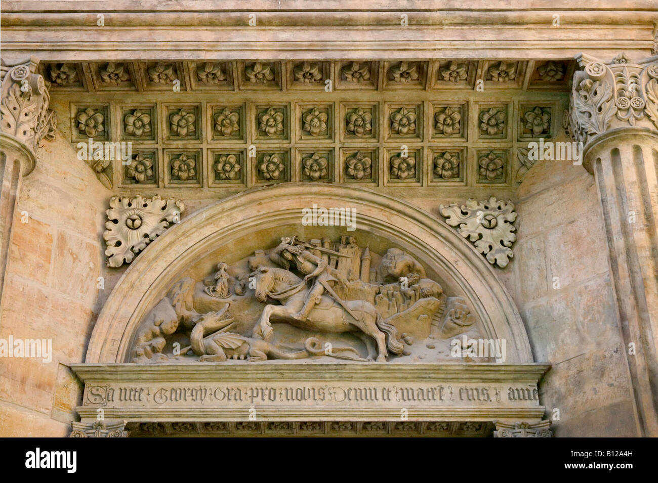 Architektonischen Details der alten königlichen Palast in Prag Tschechische Republik Stockfoto