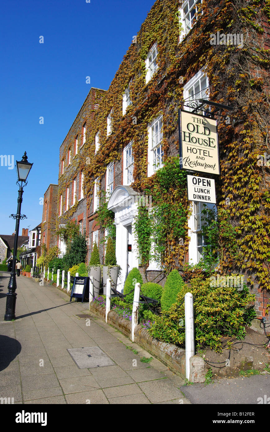 Das alte Haus, Hotel und Restaurant, Square, Wickham, Hampshire, England, Vereinigtes Königreich Stockfoto
