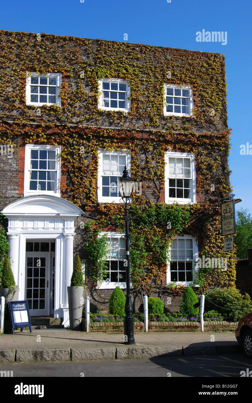 Das alte Haus, Hotel und Restaurant, Square, Wickham, Hampshire, England, Vereinigtes Königreich Stockfoto