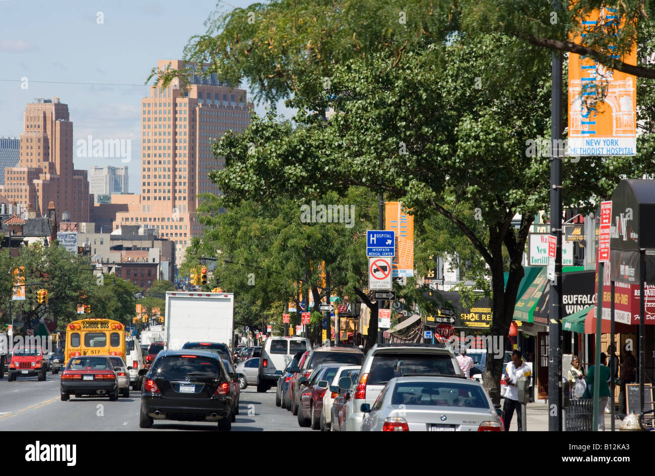 FLATBUSH AVENUE IN BROOKLYN NEW YORK CITY USA Stockfoto