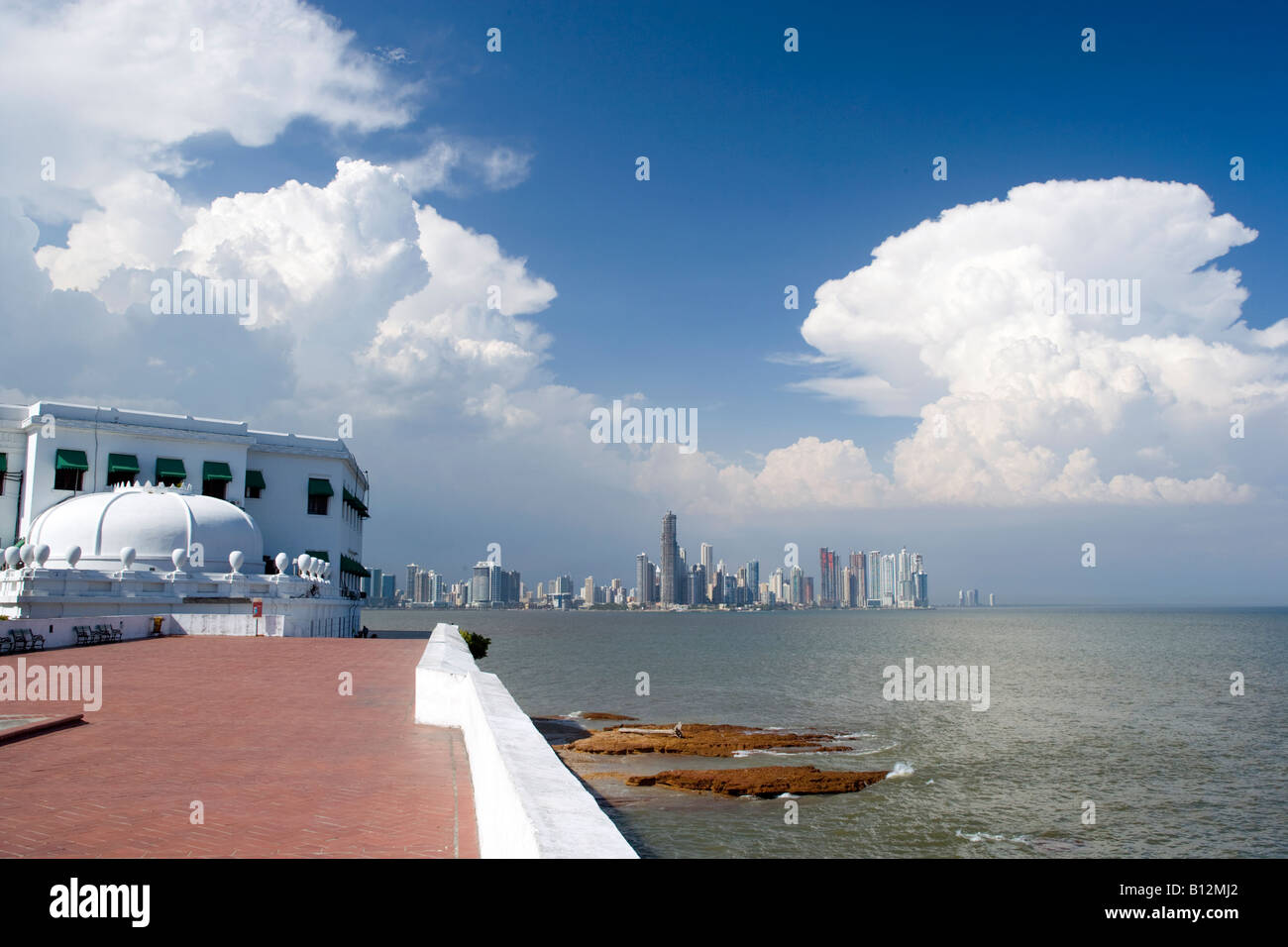 LAS BOVEDAS PROMENADE CASCO ANTIGUO PANAMA CITY-PANAMA Stockfoto