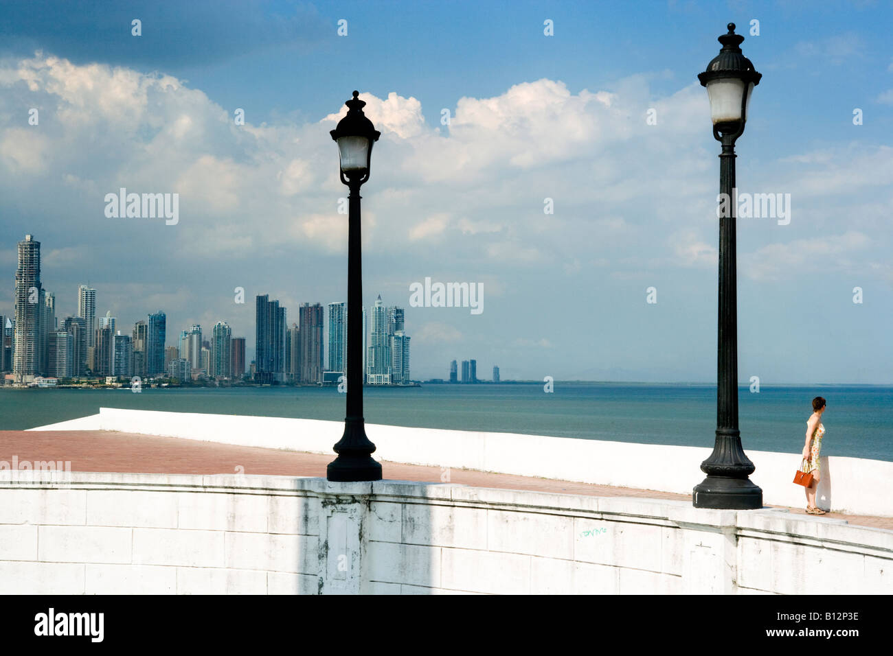 LAS BOVEDAS PROMENADE CASCO ANTIGUO PANAMA STADT REPUBLIK VON PANAMA Stockfoto