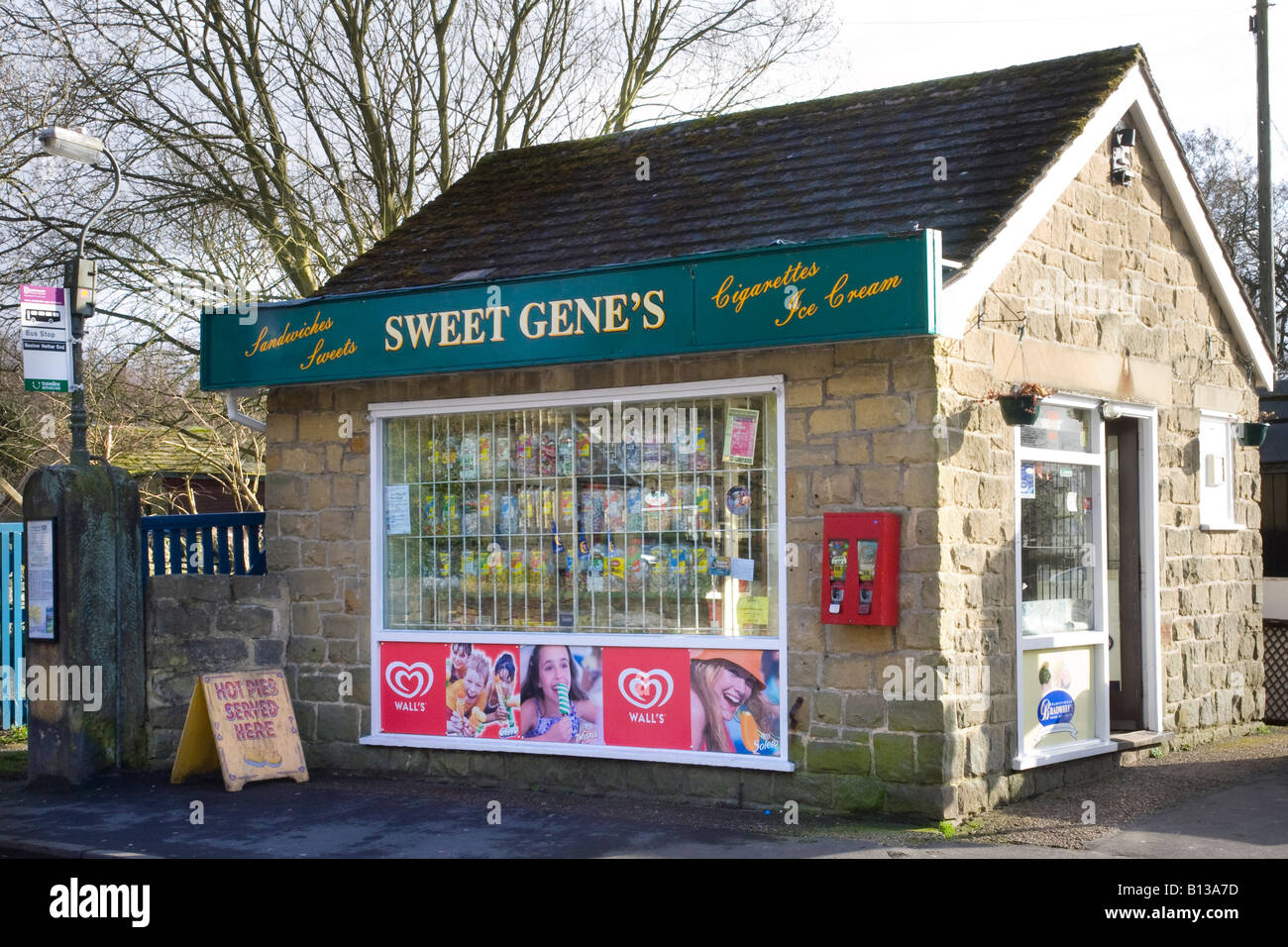 Sweet Gene Süßwaren Shop Peak District National Park und Derbyshire. Stockfoto
