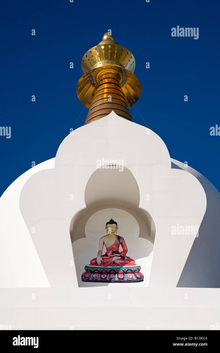 Pagode buddhistische Stupa der Erleuchtung in Benalmadena Malaga Costa Del Sol Andalusien Spanien Stockfoto