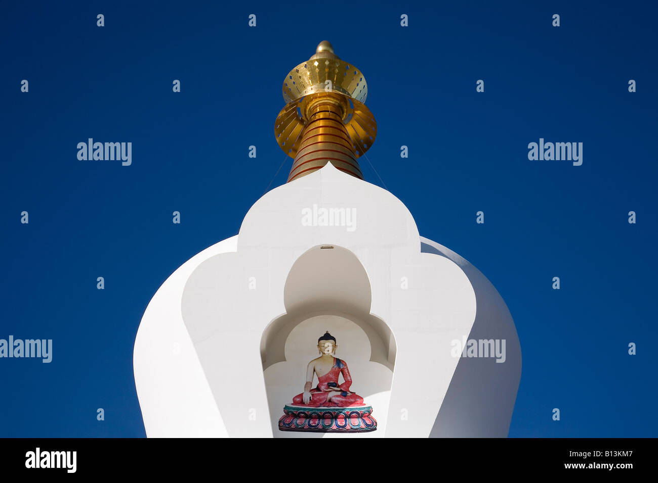 Pagode buddhistische Stupa der Erleuchtung in Benalmadena Malaga Costa Del Sol Andalusien Spanien Stockfoto