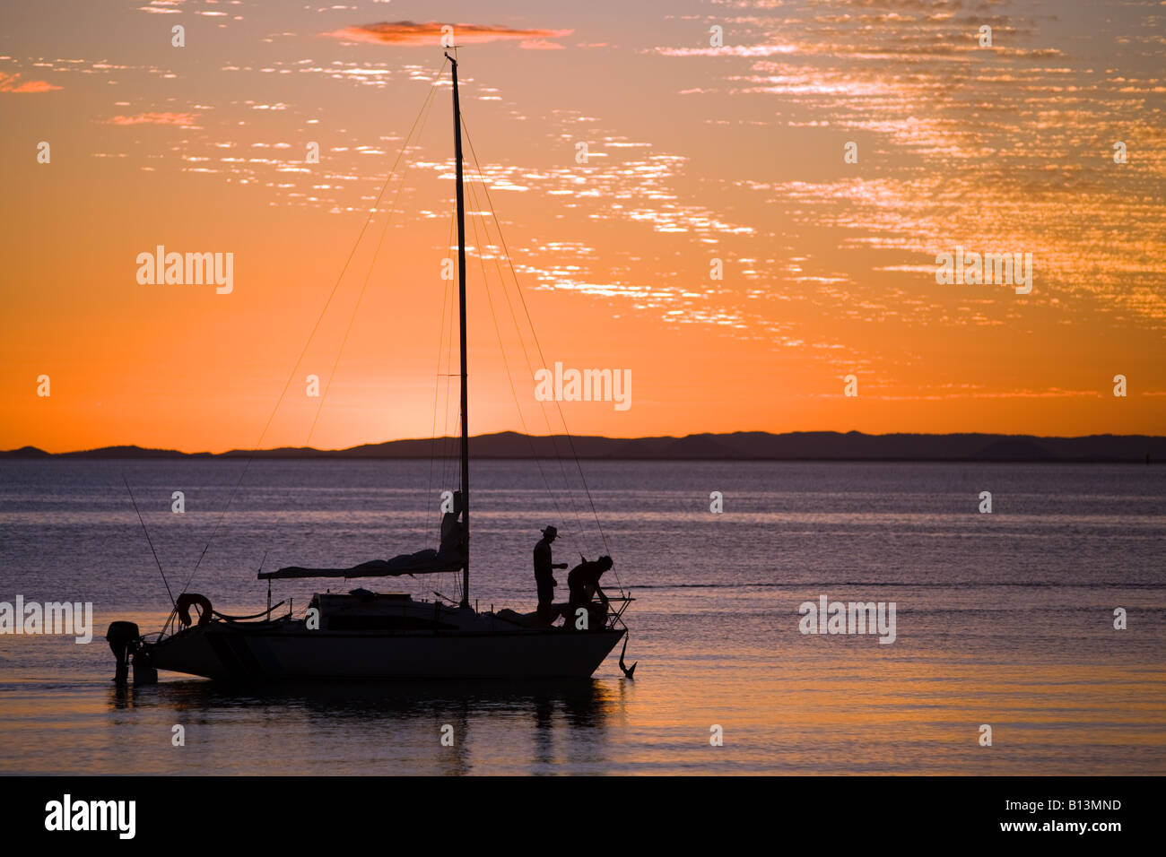 Tangalooma Sonnenuntergang Stockfoto