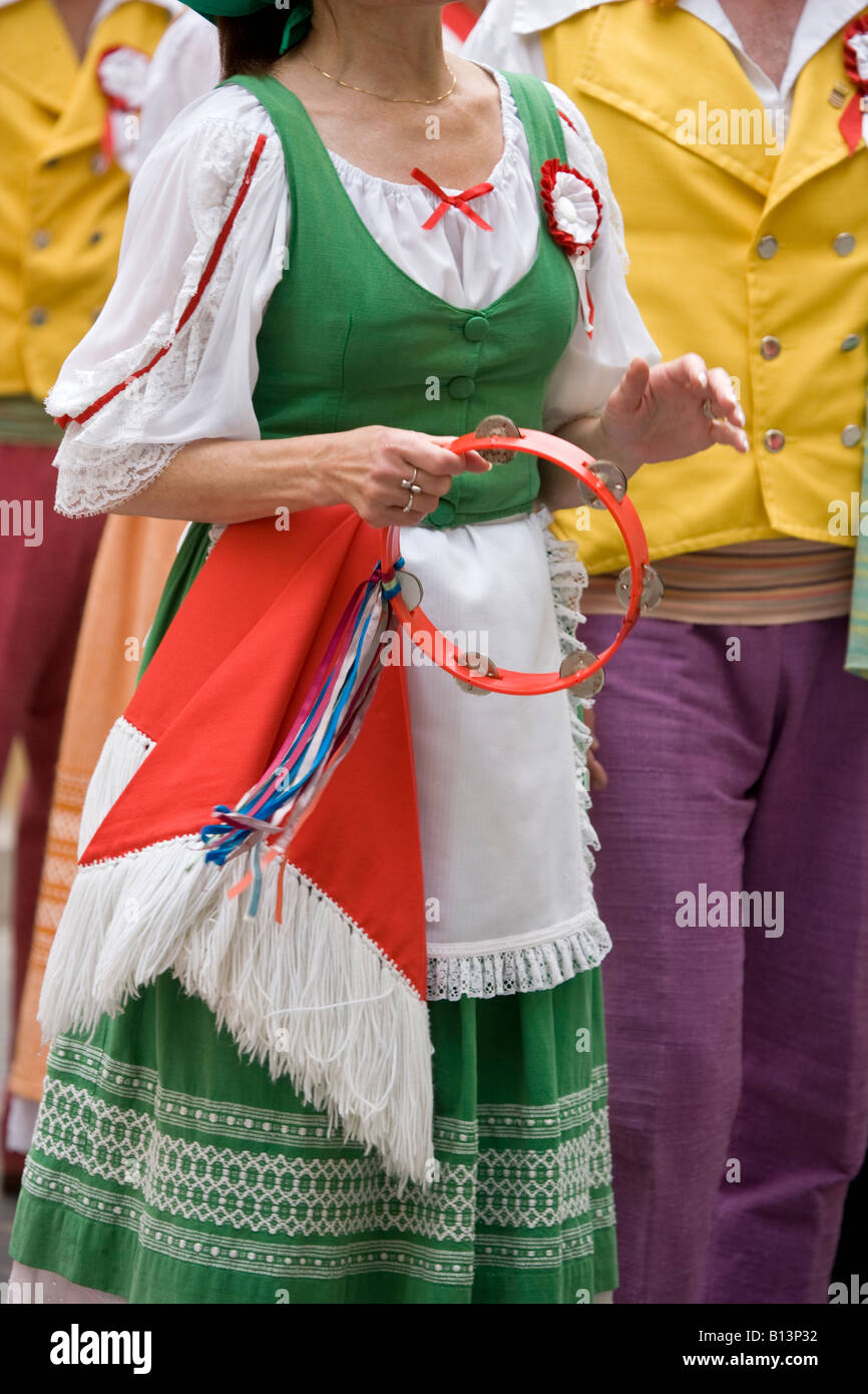 Folk-Gruppe Victoria Gozo Malta Stockfoto