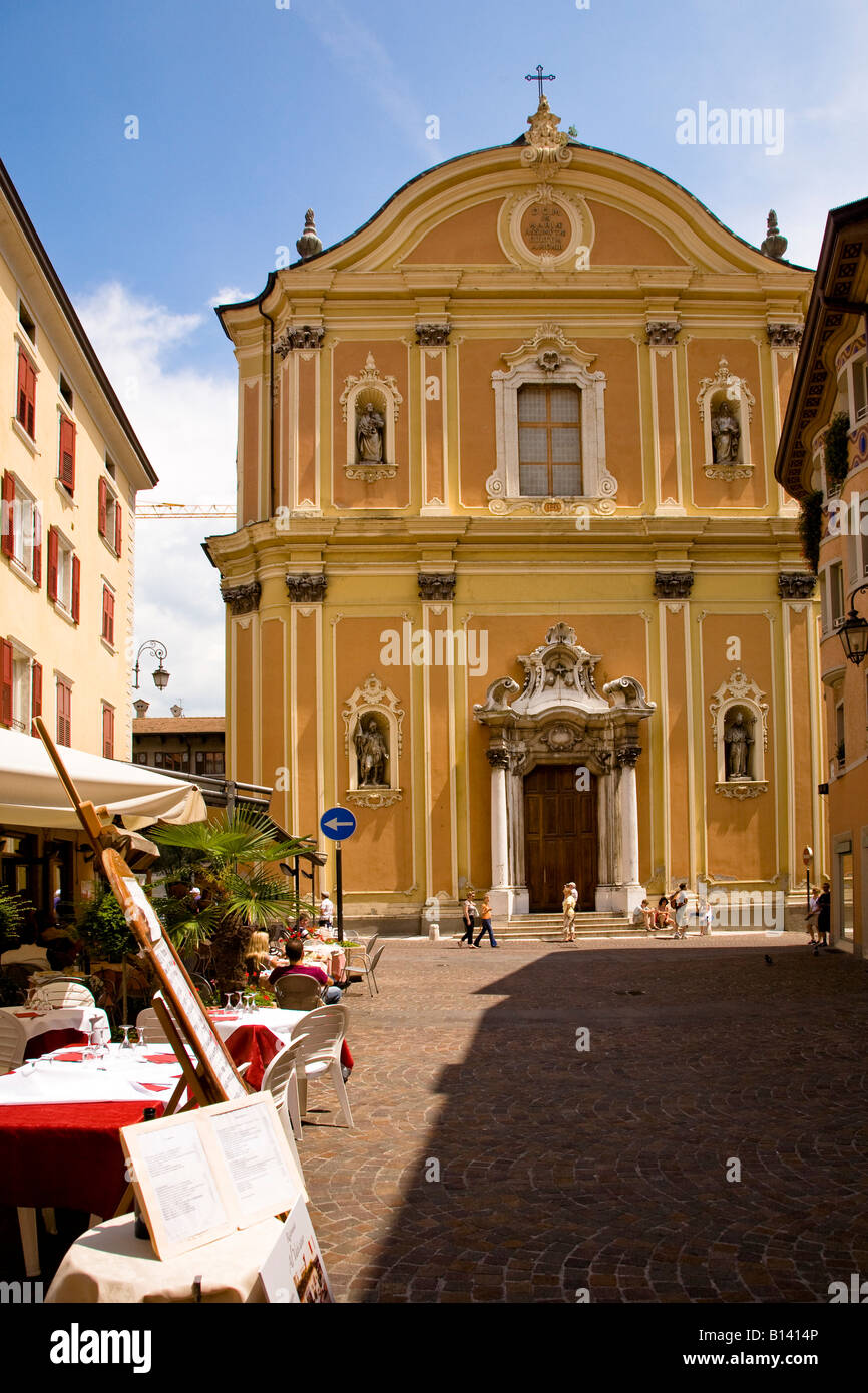 S Maria Assunta Kirche Riva del Garda Lake Garda Trentino Alto Adige Region Provinz Trento Italien Stockfoto