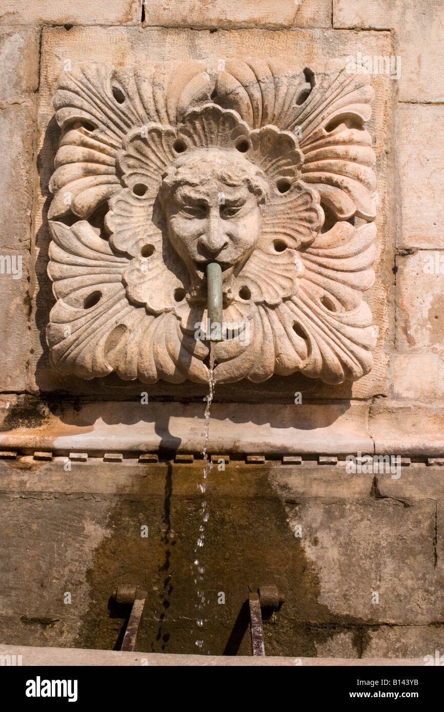 "Großen Brunnen" "Onofrio De La Cava" Dubrovnik Kroatien Stockfoto