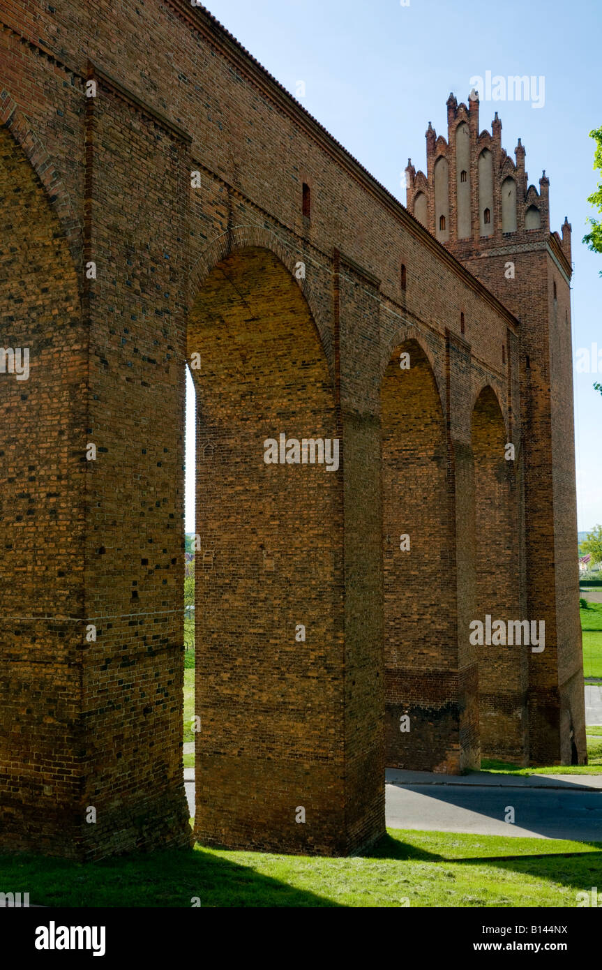 Kreuzritterburg (14. Jahrhundert), Kwidzyn, Pommersche Woiwodschaft, Polen Stockfoto