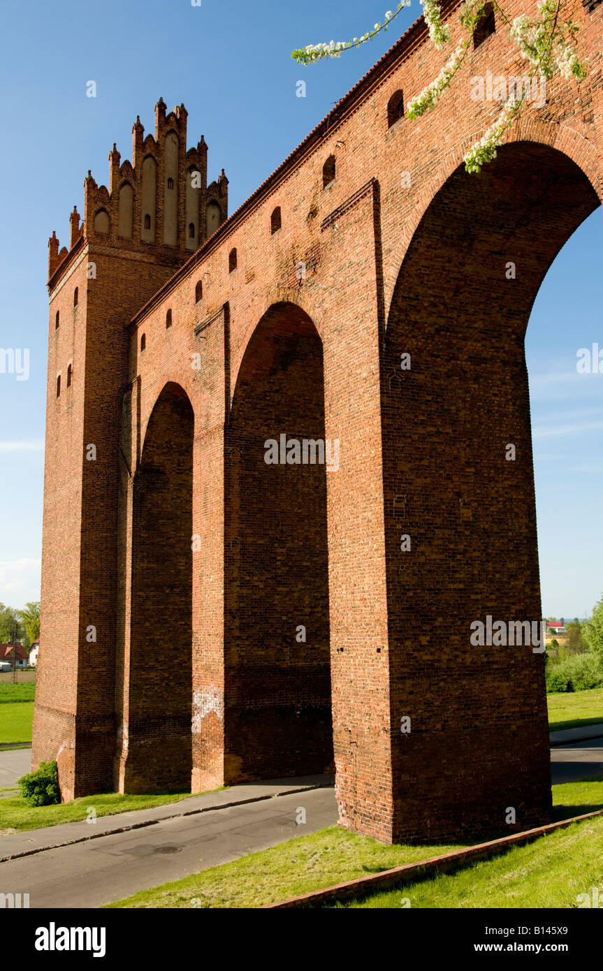 Kreuzritterburg (14. Jahrhundert), Kwidzyn, Pommersche Woiwodschaft, Polen Stockfoto