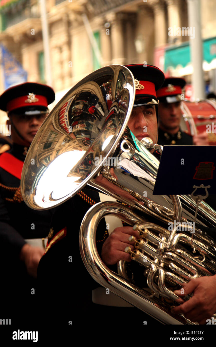 Armed Forces of Malta Marching Band Stockfotografie Alamy