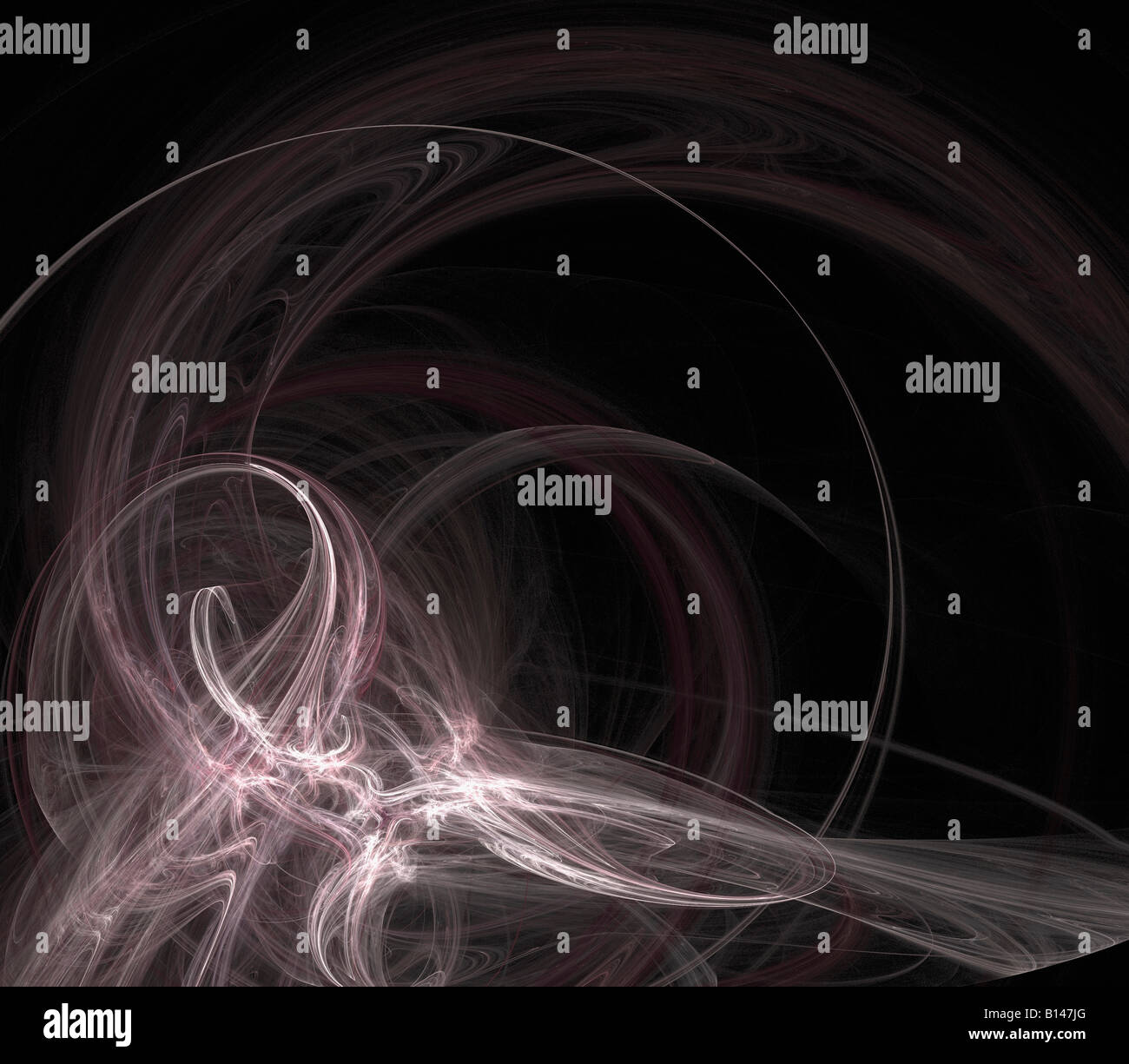 Hohe Auflösung Kreismuster Illustration auf schwarz Stockfoto