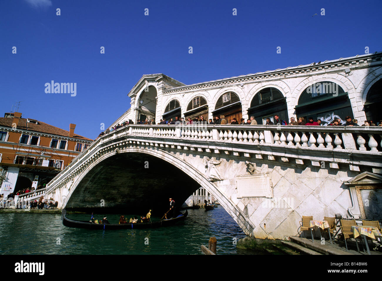 Italien, Venedig, Rialtobrücke Stockfoto