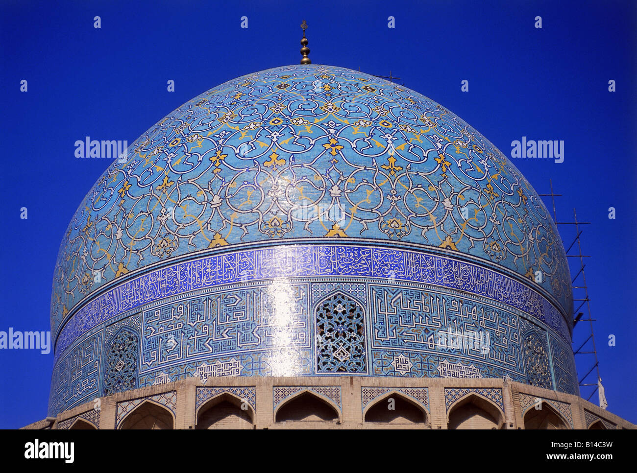 Geographie/Reisen, Iran, Esfahan, Moscheen, Masdjid-e Imam Moschee, Außenansicht, Detail: Kuppel, Additional-Rights - Clearance-Info - Not-Available Stockfoto