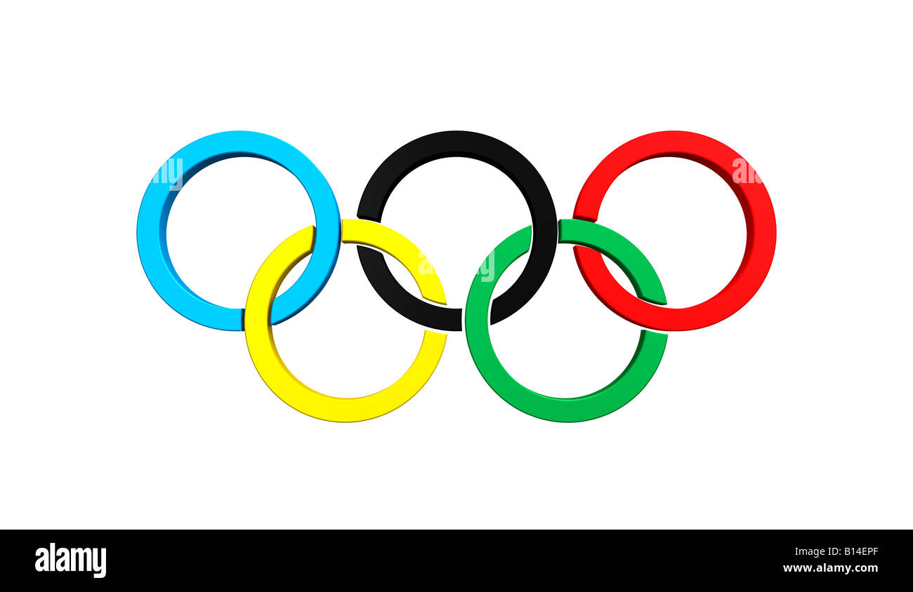 Olympischen Spiele Ringe Ausgeschnittene Stockfotos und -bilder - Alamy
