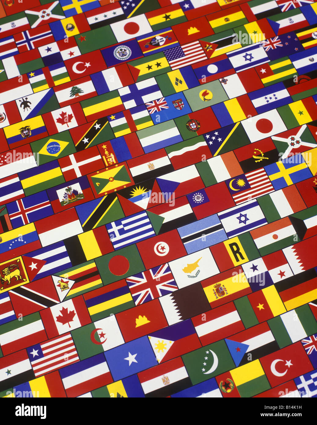 NATIONALFLAGGEN Stockfoto