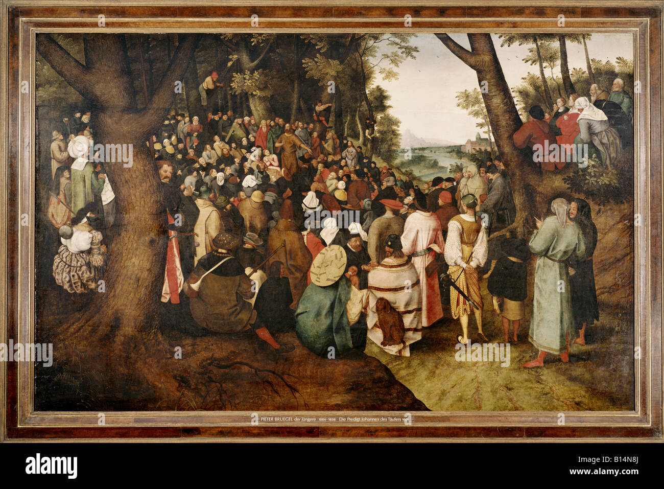 Bildende Kunst, Brueghel, Pieter der jüngere (1564-1638), Malerei, "die Predigt von Johannes dem Täufer", 1601 nach Pieter Bru Stockfoto