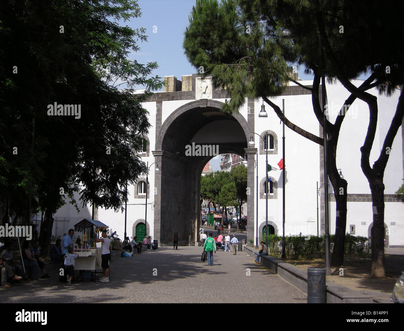 Porta Capuana - Napoli - Campania Süd-Italien Stockfoto