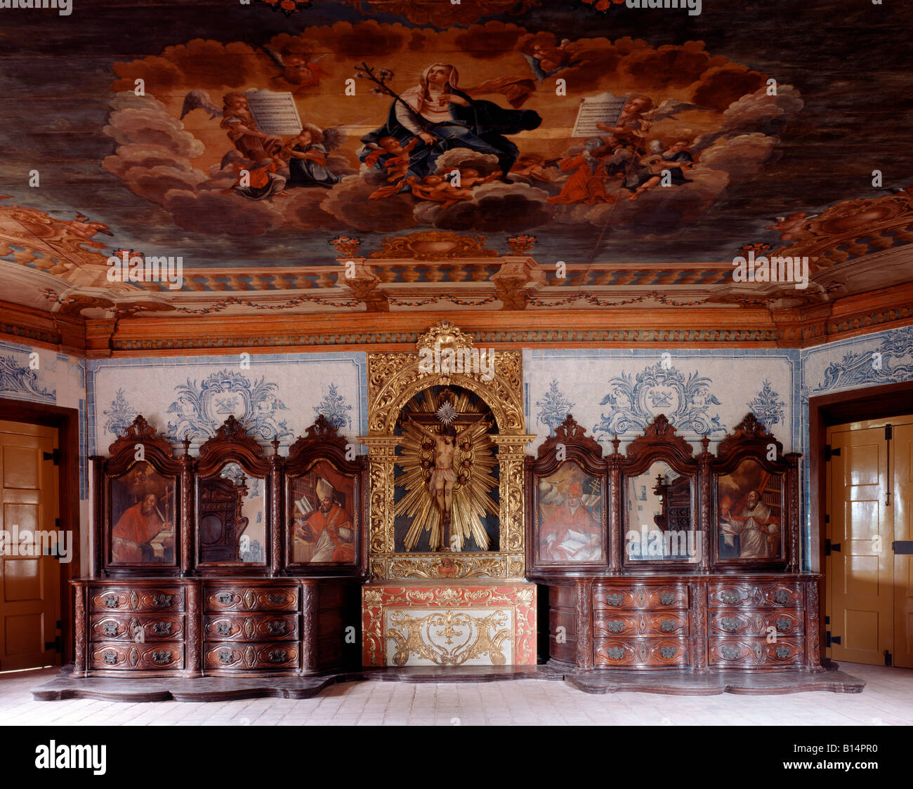 Iguaracu, Convento de San Antonio, Sacristia Int, Sakristei Stockfoto