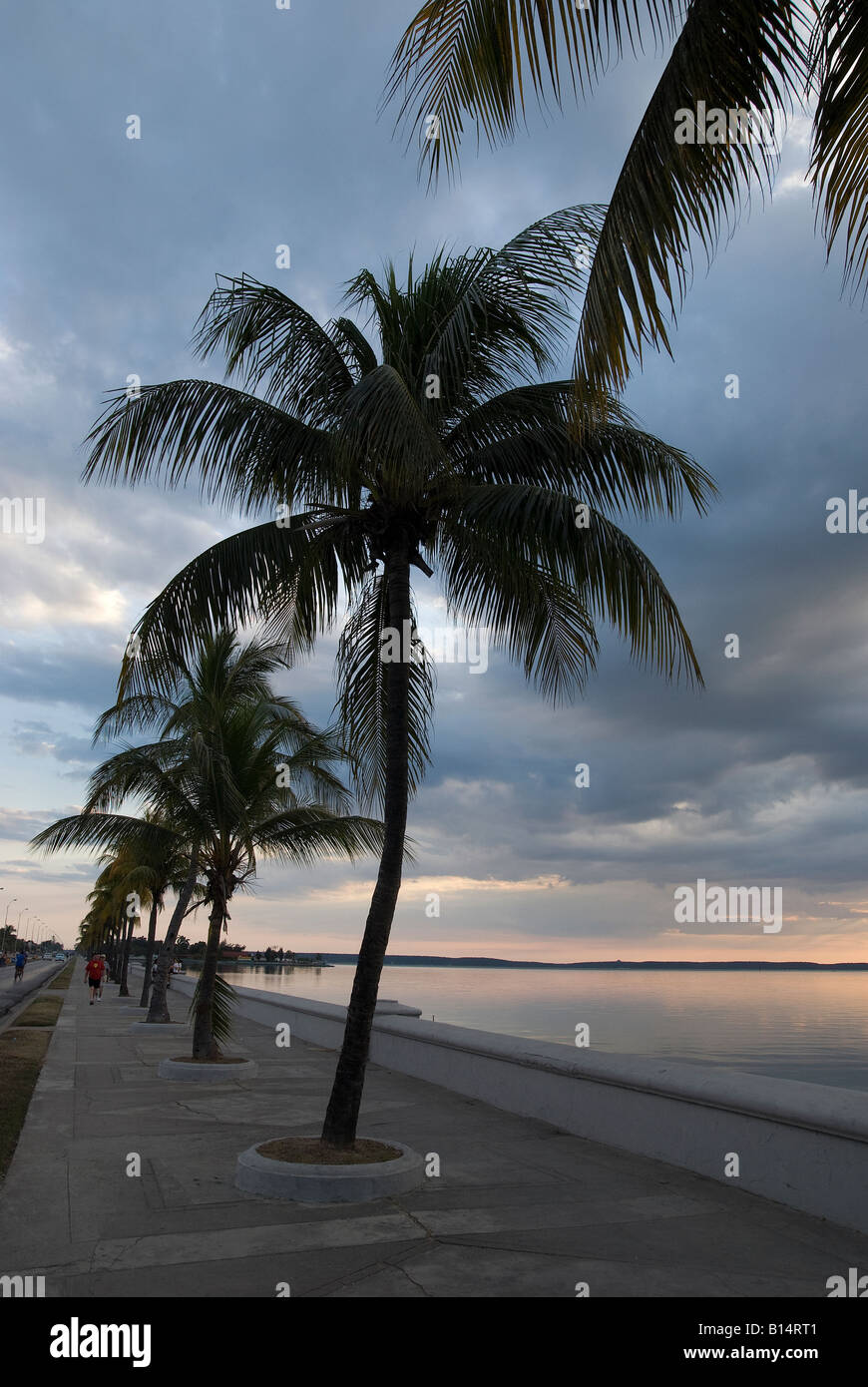 Promenade in Cienfuegos, Punta Gorda Stockfoto