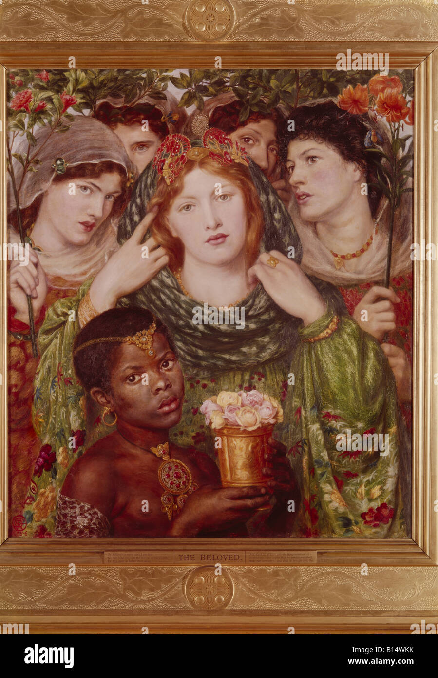 Fine Arts - Rossetti, Dante Gabriel (1828-1882), Malerei, 'Geliebte', 1865 / 66, Öl auf Leinwand, Tate Gallery London Pre-Ra Stockfoto