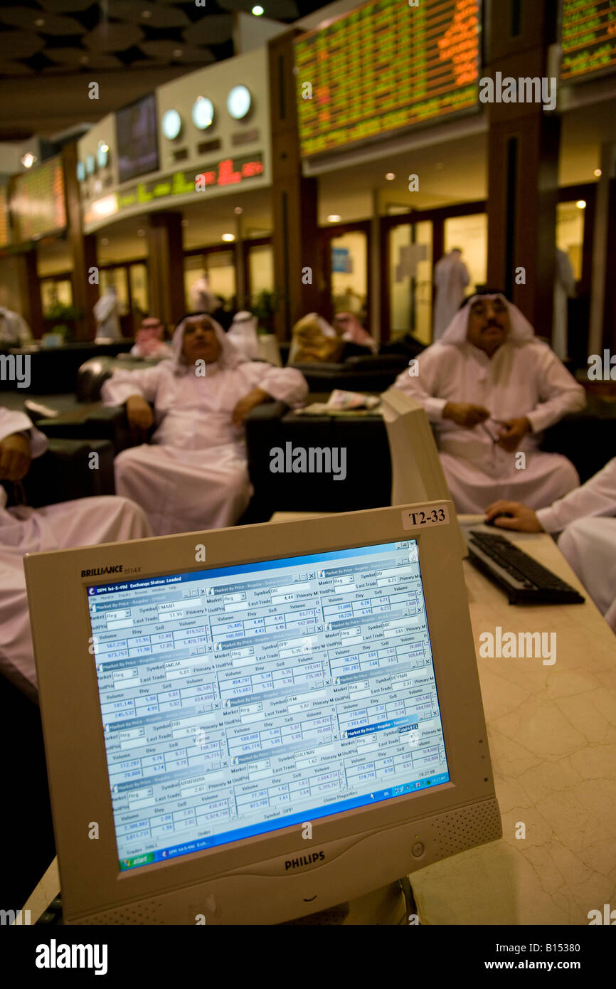 DFM Dubai Financial Market, Dubai World Trade Centre, Dubai, Vereinigte Arabische Emirate, VAE Naher Osten Stockfoto