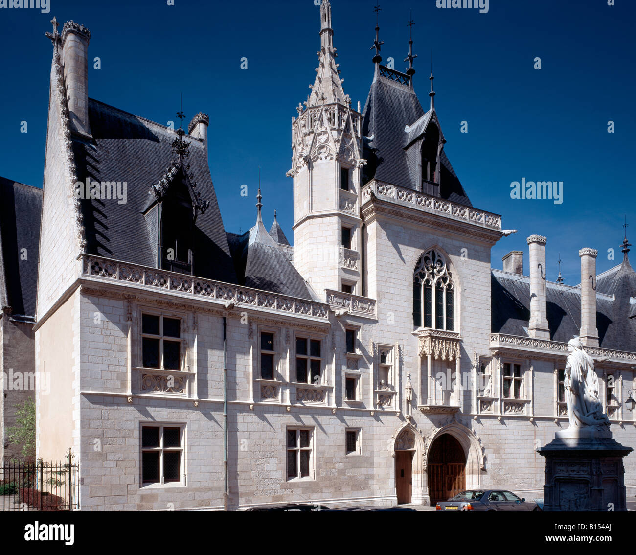 Bourges, Maison Jacques Coeur, Fassade Stockfoto