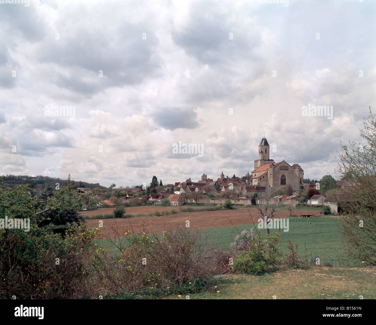 Martel, Vue du Village, Ansicht des Dorfes Stockfoto