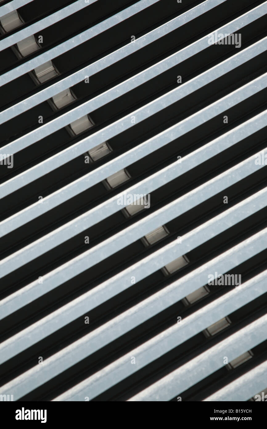 Nahaufnahme von architektonischen Details auf ein modernes Gebäude Stockfoto