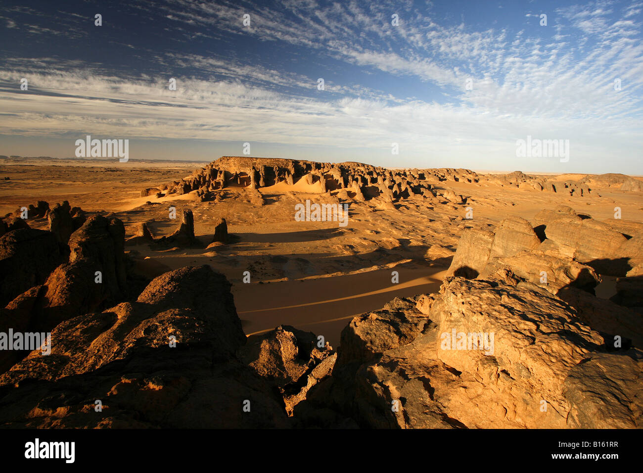 Tagelment Samedat Tassili Ahaggar Sahara Wüste Algerien Stockfoto