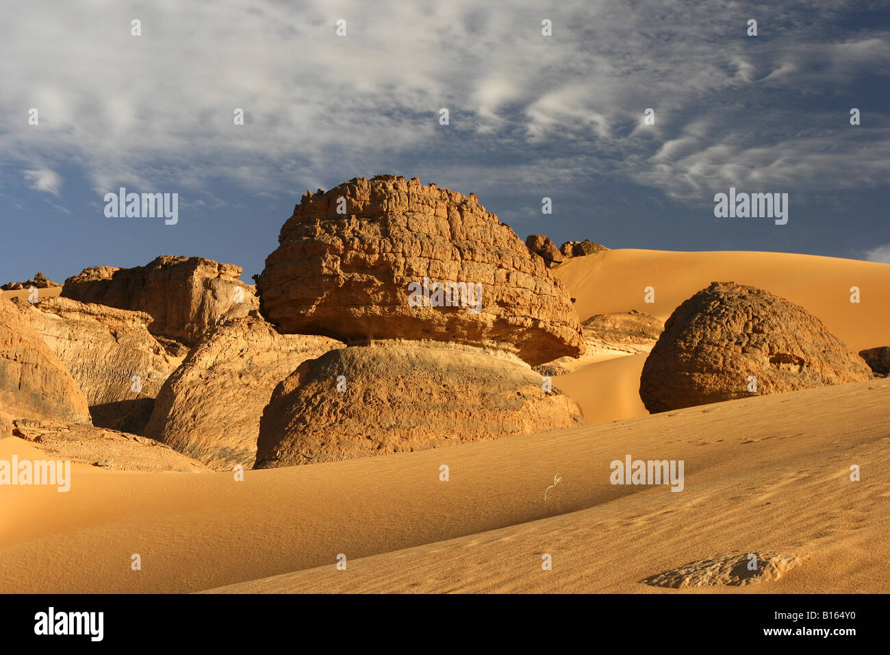 Tagelment Samedat Tassili Ahaggar Sahara Wüste Algerien Stockfoto