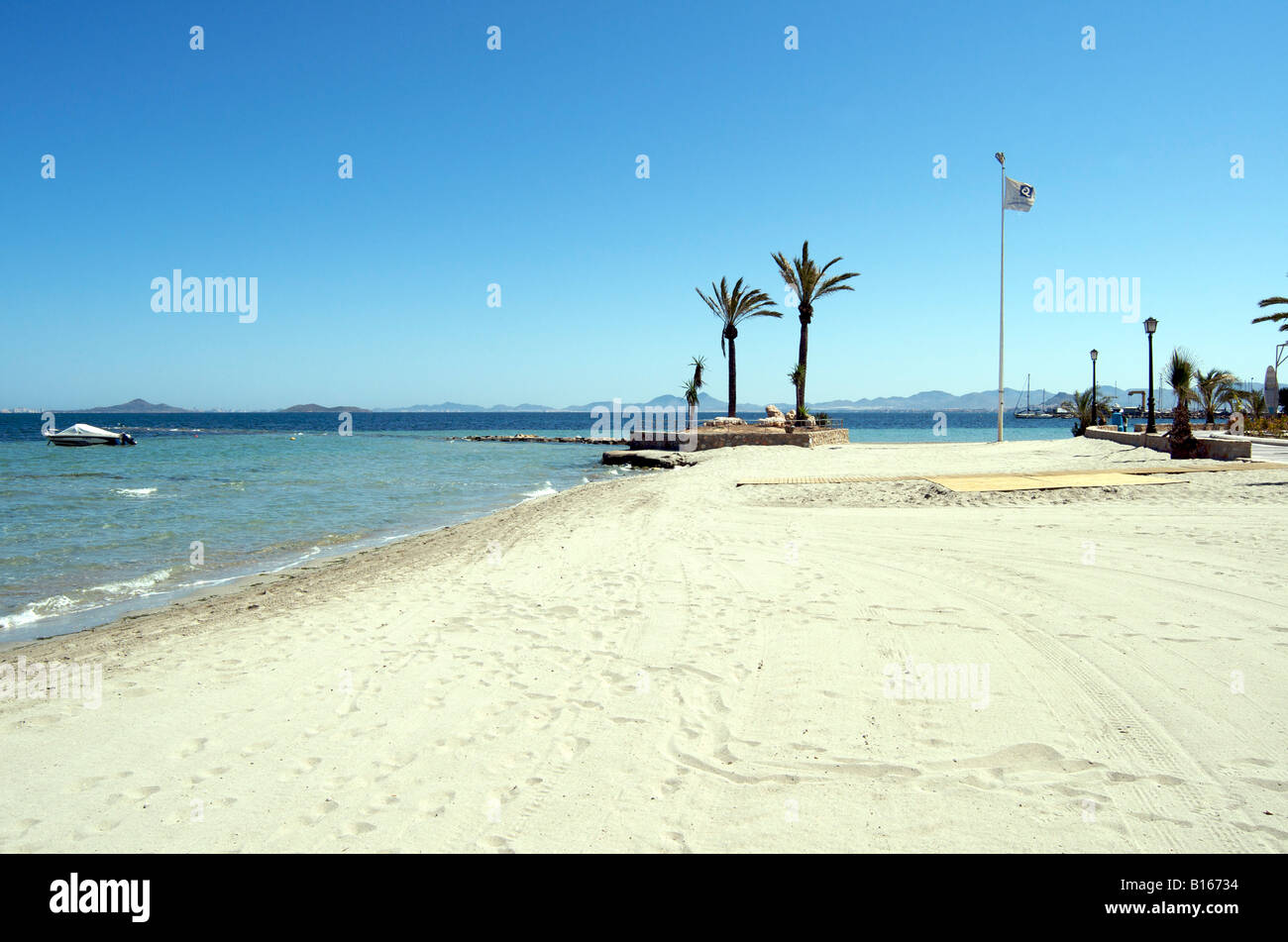 Strand von Los Alcazares Murcia Spanien Stockfoto