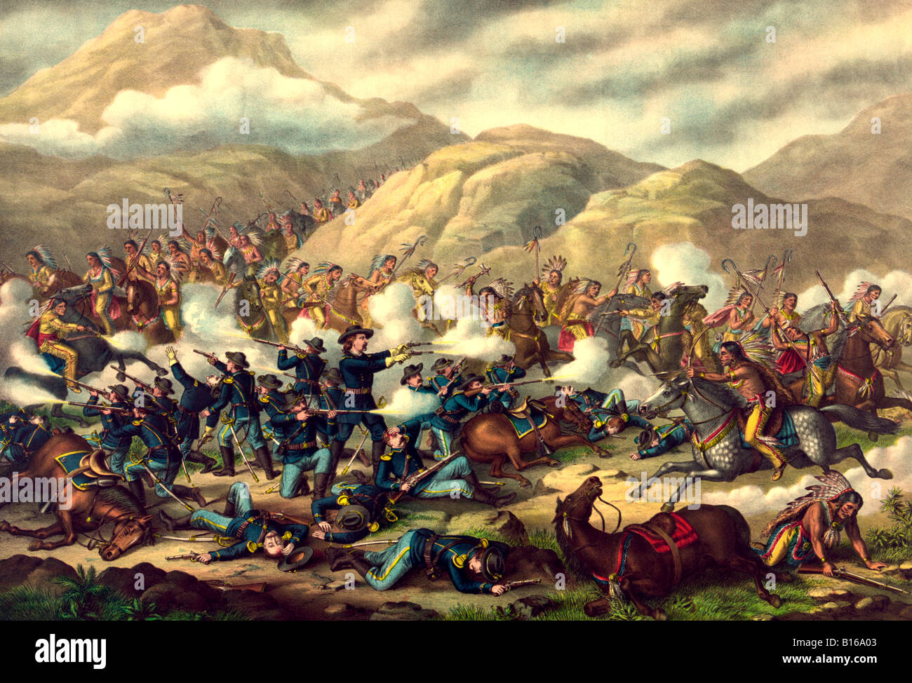 Schlacht von Little Bighorn - USA Stockfoto