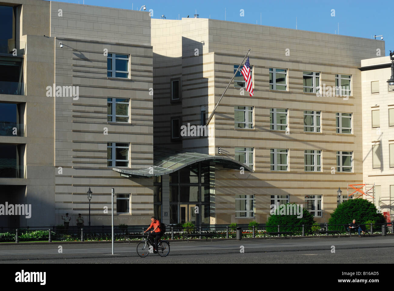 Amerikanischen Botschaft in Berlin, Deutschland Stockfoto