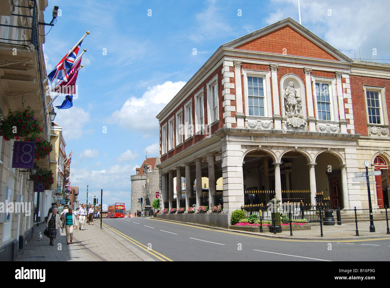 Die Guildhall, High Street, Windsor, Berkshire, England, Vereinigtes Königreich Stockfoto
